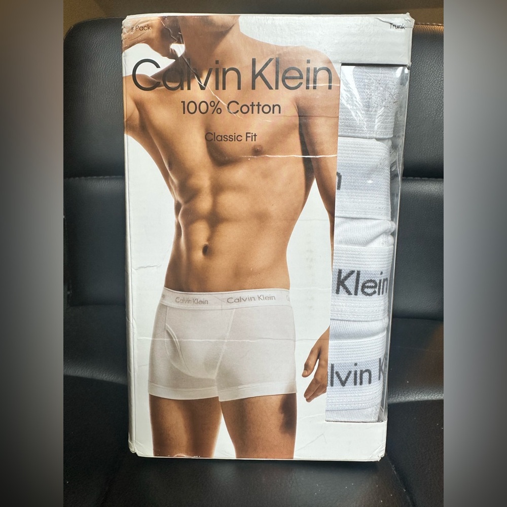 Calvin Klein White Cotton Classic Fit Boxer Briefs - 3 Pack